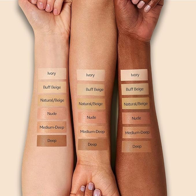 Cushion Foundation Concealer for Older Women, Face Makeup Powder Foundation for Mature Skin, CC Cream Tattoo Cover up Easily Create A Lightweight Natural-looking Base, Natural Color