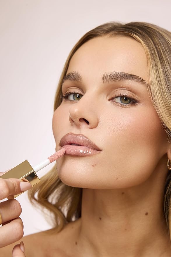 Jouer Café Lip Kit | Long-Wear Crème Lip Liner in Café (matte neutral brown) & Tinted Lip Oil in Chantilly (shimmering milky nude) | $47 Value