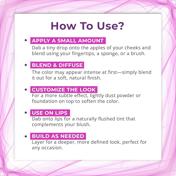 Thermal Blush Oil Serum - pH Reactive Liquid Cheek & Lip Stain - Natural & Clean Makeup for Every Skin Tone - Long Lasting for All-Day Wear - Vegan & Cruelty-Free
