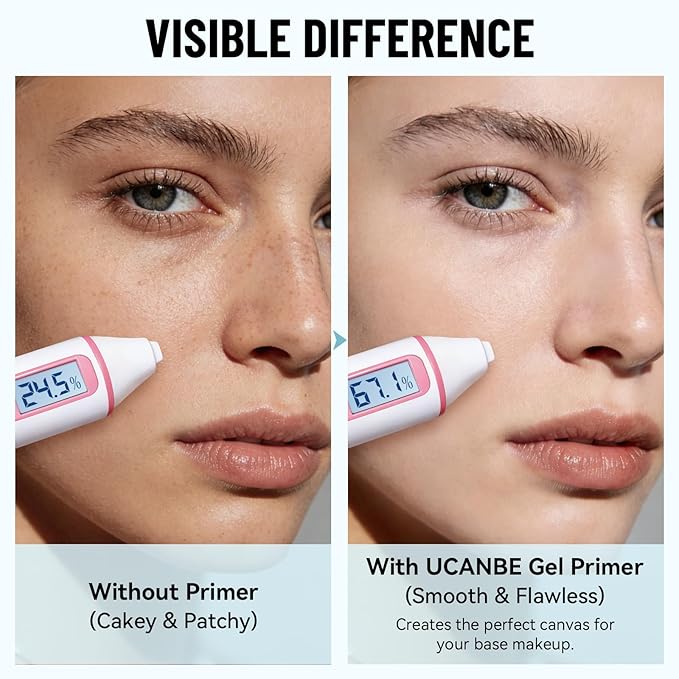 UCANBE Tone-Up Primer, K-Beauty Radiance Makeup Base for Dull Skin - Instant Brightening & Pore Blurring Lotion with Damask Rose Water, Advanced GDR Technology for Smooth Satin Finish (03 Silk Milk)