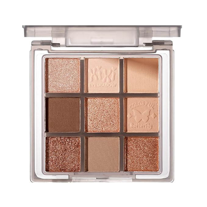 Nude Eyeshadow Palette, Color Eyeshadow Palette, Highly Pigmented, Blendable for Vibrant Everyday Looks Smokey Eyes,Neutral to Warm Tones, Versatile Matte Shimmer Shades (XI02 Oat Delight)
