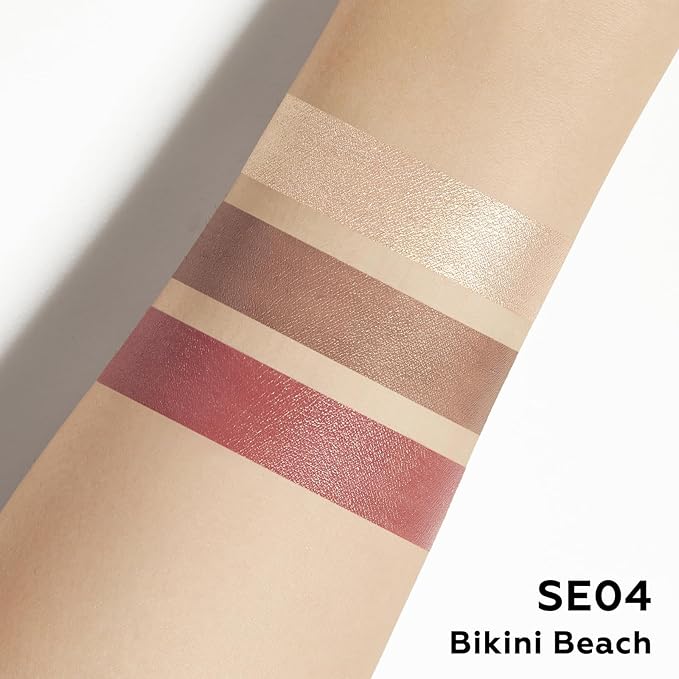 FOCALLURE 3 PCS Liquid Contour Stick,Moisturizing Highlighter,Blush and Bronzer,Silky Cream Contouring Pen with Soft Cushion Applicator,Long Lasting Face Illuminator Makeup,Bikini Beach