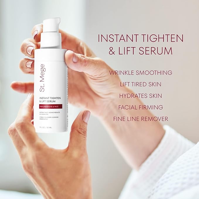 Instant Eye & Face Lift Cream: Rapid Under Eye Bags Wrinkle Smile Lines Forehead Lines Remover - Temporary Firming & Tightening Treatment in 2 Minutes, 1 fl. oz.
