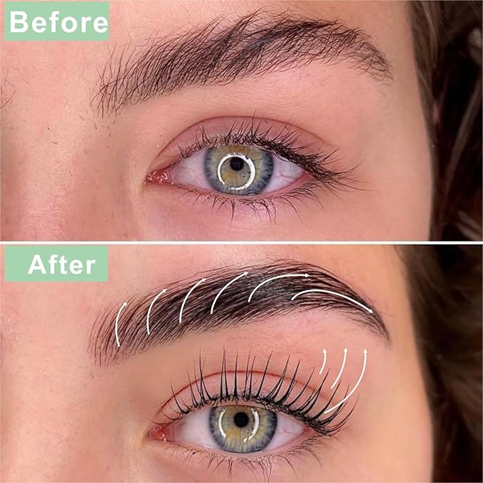 Improved Formula Lash Lift & Brow Lamination Kit, Eyelash & Eyebrow Perm Curling Lifting for Home DIY Use, Long-Lasting 6-8 weeks Professional Salon-Quality Results