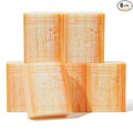 BELA Orange Zest Soap Bars 3.3 OZ Pack of 6, French Triple Milled Bar Soap with Organic Shea Butter Soap Bar for All Skin Types Long Lasting, Made in Australia