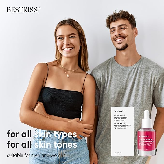 10% Niacinamide 5% Tranexamic Acid 2% Alpha-Arbutin Dark Spot Serum with Ceramides, Hyaluronic Acid Centella & Asiatica - Vegan Paraben Fragrance Cruelty Free 1 FL OZ