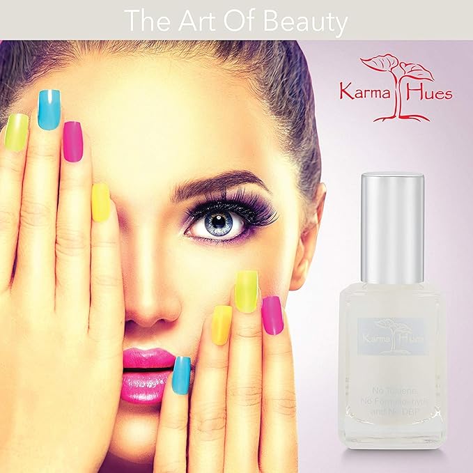 karma organic Nail Polish High Gloss Matte Top Coat Lacquer Fast Dry Nontoxic Cruelty-Free