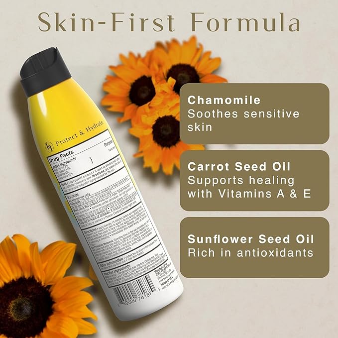 Black Girl Sunscreen Kids Sunscreen Spray & Play- Sun Protection for Kids' Skin, SPF 50 Sun Screen for Face & Body, Water Resistant, Ideal for Beach & Travel, No White Cast for Melanin Rich Skin- 6 oz