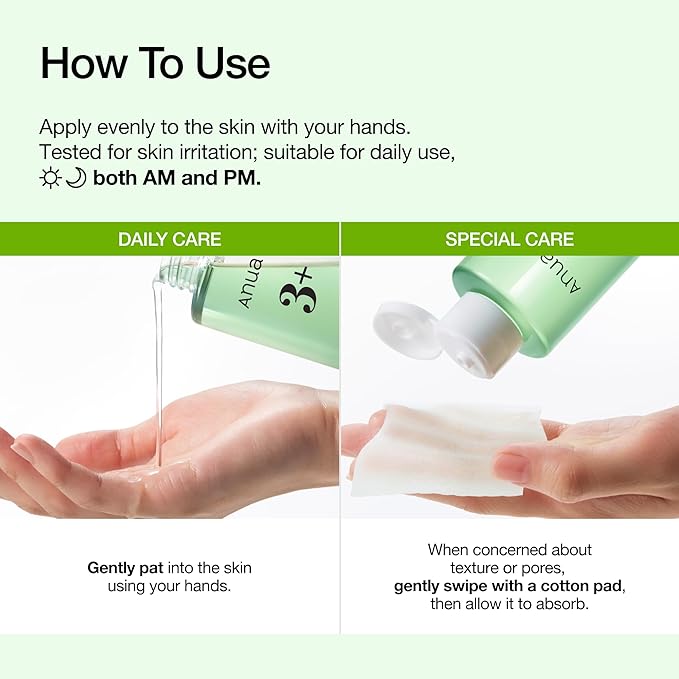 Anua Azelaic Acid 3 CICA Clarifying Toner, Soothing & Clear Care, with Salicylic & Azelaic Acid, Sebum & Spot Care, Suitable for Sensitive Skin, Korean Skincare, 8.45 fl.oz