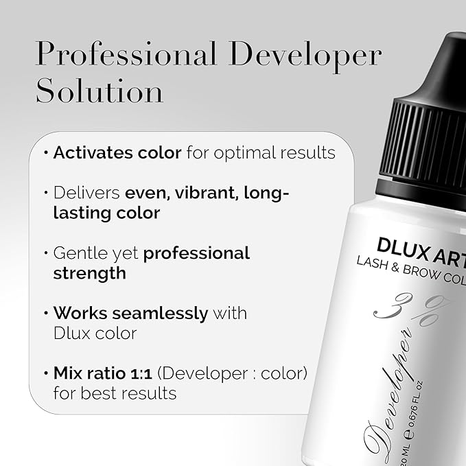 Korean Eyebrow Color Kit Black– Professional Brow Color for Women, Eyebrow Color for Natural Looking Brows, Long-Lasting Brow Color for Salon & Home