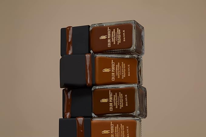 Black Radiance Color Perfect Liquid Full Coverage Foundation Makeup, Toffee, 1 Ounce (Pack of 2)