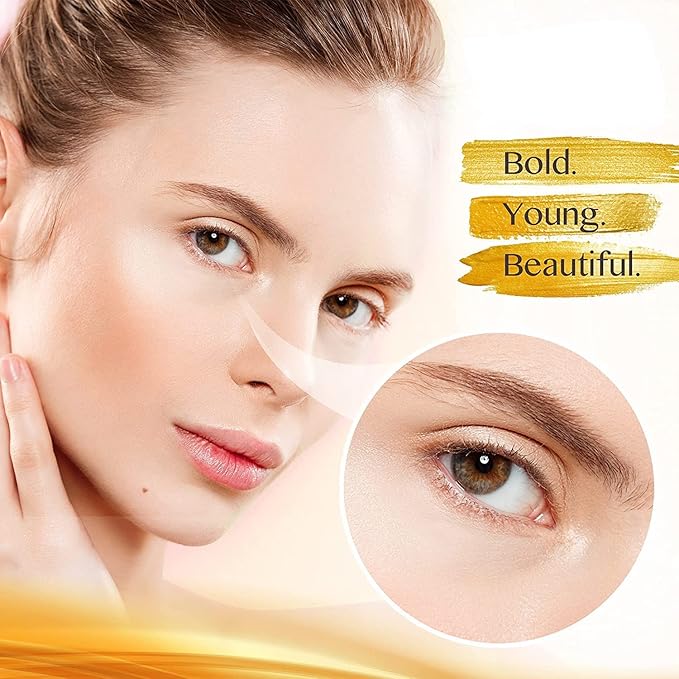 24K Gold Under Eye Patches (30 Pairs), Collagen Eye Masks for Dark Circles and Puffiness, Eye Patches for Women Puffy Eyes, Revitalizes and Refreshes Your Skin