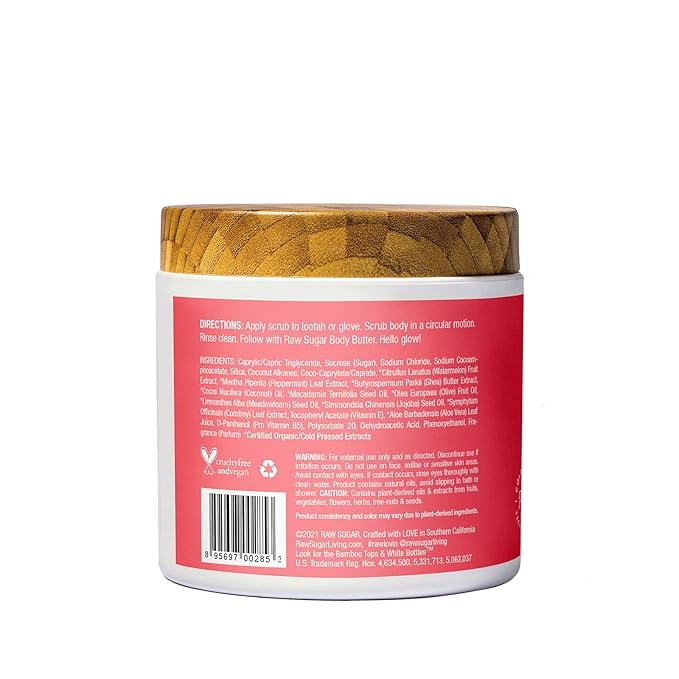 Sugar Scrub | Watermelon + Fresh Mint | 15 oz