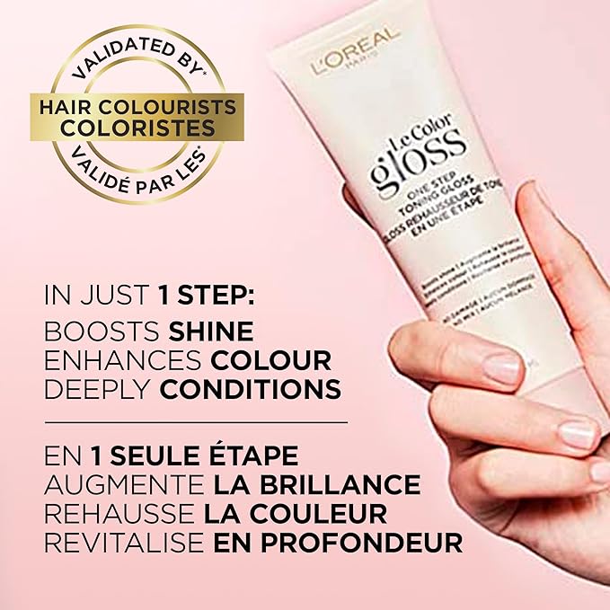 L'Oreal Paris Le Color Step Toning Hair Gloss,Rich Brunette,4 Ounce,(Pack of 12)