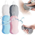 Magic Exfoliating Bath Sponge, 2025 New Super Soft Exfoliating Bath Sponge Gentle Reusable Body Scrubber (4 Mix)