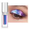 Multichrome Glitter Liquid Eyeshadow, Chameleon Shifting Color, Holographic Metallic Eyeshadow, Long-Lasting Wear, Vegan Eye Topper for Party, Daily Makeup (#01)