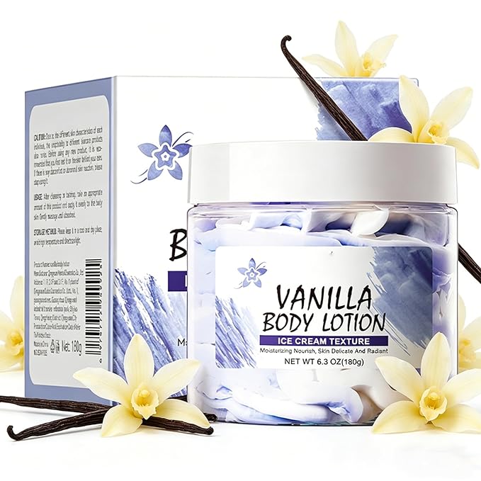 Lightweight Daily Body Moisturizer 180g – Soft Texture, Pleasant Scent for Normal Skin Vanilla One Size