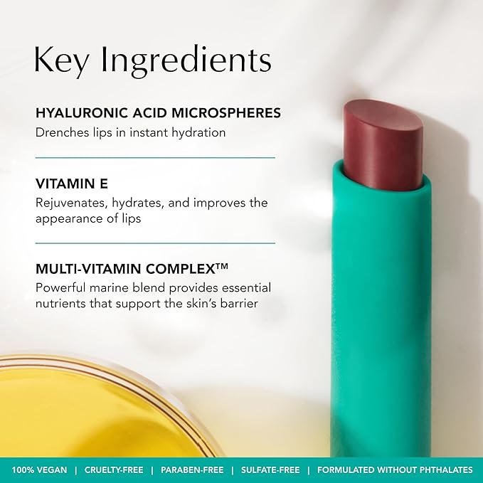 Thrive Causemetics Sheer Strength Soft Blur Lip Balm, Everyday Makeup Essential for Women, Lightweight & Creamy Lips Balm, Long Lasting Hydration, Vegan, Shade Dr Elizabeth (Petal Pink)