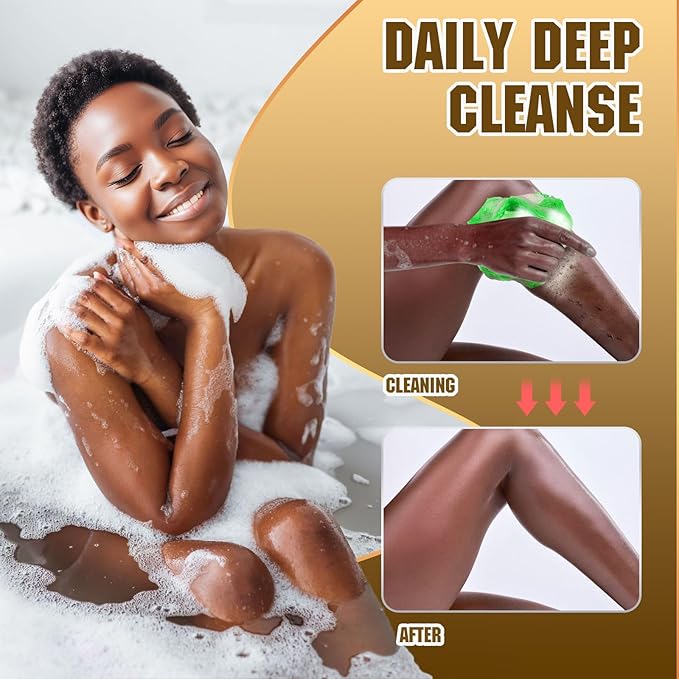 2 Pieces African Net Sponge – Real Authentic Exfoliating Bath Sponges for Silky Smooth Skin, Deep Cleansing Mesh for Full Body, Quick-Drying & Travel-Friendly (Purple Green)