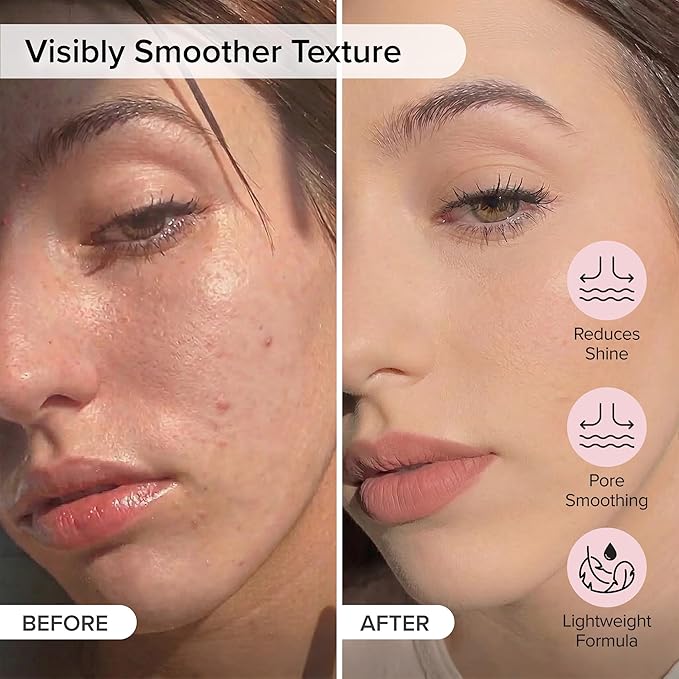 Elizabeth Mott Thank Me Later Face Primer - Mattifying Makeup Base Primer for Smooth Skin - Pore Minimizer, Smooth Fine Lines - Long-Lasting, Lightweight, Leaping Bunny Certified, Jumbo 60g (2X Size)