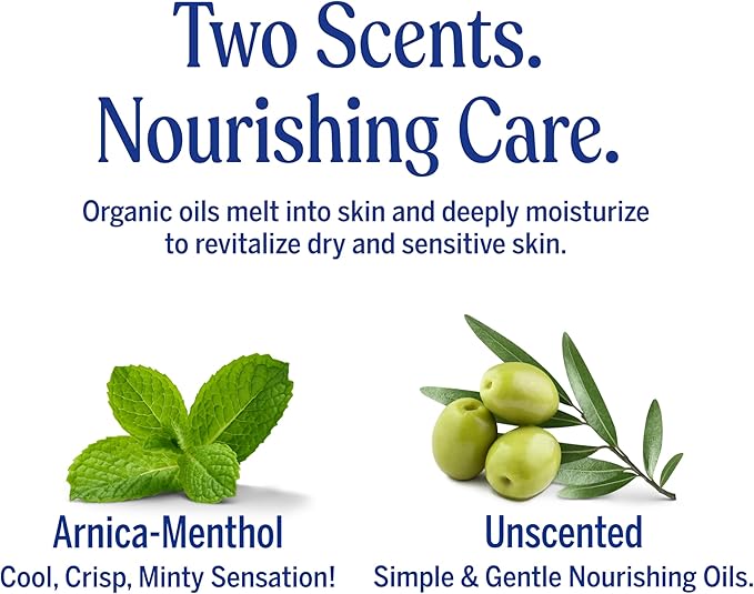 Dr. Bronner's - Organic Magic Balm (2 oz Variety Pack) Arnica-Menthol & Baby Unscented - Made with Organic Beeswax & Hemp Oil, Moisturizes and Soothes Hands, Face & Body | 2 Count