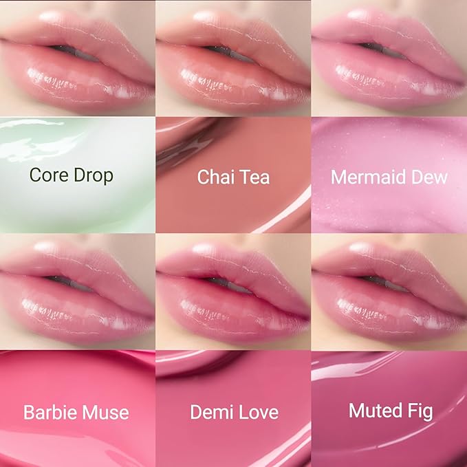 JUNG SAEM MOOL LIP-PRESSION Metal Serum Gloss | Hydrating Tinted Lip Balm with a Hygiene Precision Metal Applicator & Serum Infused Ingredients, Korean Lip Plumper Gloss (Rose Doze)