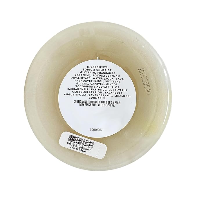 Bath & Body Works Aroma Breathe Deep Eucalyptus Lavender 2 Pack Body Scrub Set with a Natural Oats Sample Soap