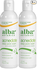 Alba Botanica Acnedote Maximum Strength Deep Pore Wash (Packaging May Vary), 6 Oz (Pack of 2)