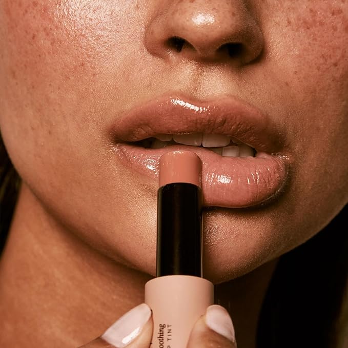 + Lux Unfiltered N°11 Smoothing Hydrating Lip Tint for Women - Tinted Lip Balm with Jojoba & Sunflower Oil - Lightweight, Moisturizing, Semi-Sheer Color - Vegan & Cruelty-Free - Paloma (Nude)