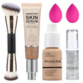PHOERA Foundation Full Coverage,and 2024 New PHOERA Foundation Makeup for Mature Skin, Wrinkles Matte Natural Finish for a Flawless Complexion with Medium Coverage (104+N03/ Buff Beige+Buff Beige)