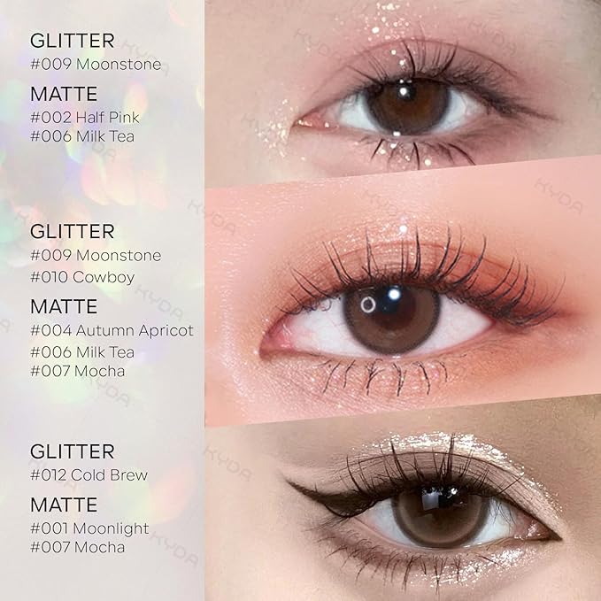 KYDA Nude Rosy Brown Matte Eyeshadow Single, Matte Brown Eyeshadow for Eyes and Brows, Ultra-fine Lightweight, Crease-proof High Pigmented Formula, Netural Mini Eyes Makeup, Cinnamon Tea