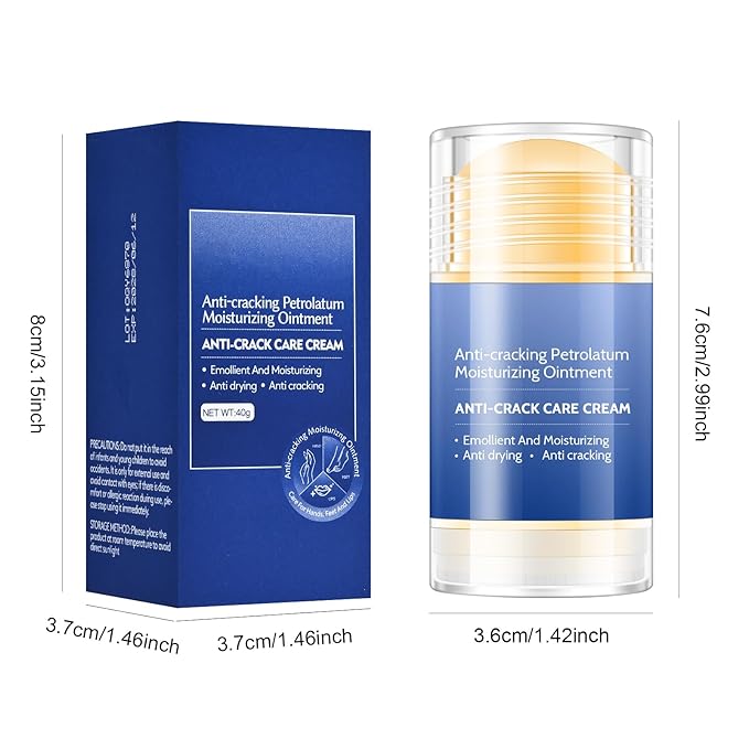 2Pcs Crack Feet Prevention Stick, Moisturizing and Hydrating Foot and Hand Balm, Remove Dead Skin Softening and Nourishing Anti-Cracking Foot Cream for Feet Elbows Knees
