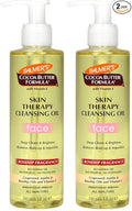 Palmer's Cocoa Butter Formula Skin Therapy Cleansing Oil,Gentle Makeup Remover with Rosehip Oil and Vitamin C,6.5 Ounce,(Pack of 2)