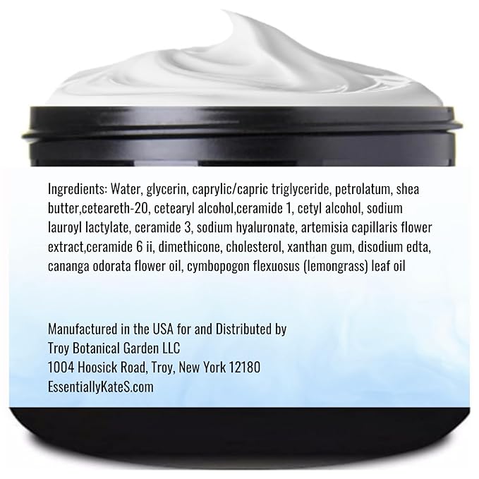 Essentially KateS Ylang Ylang + Lemongrass Specialty Cream Lotion 4 Fl Oz - enriched with Shea Butter and Ceramide 1, 3, and 6II - Combines intensive hydration with a revitalizing aromatic experience