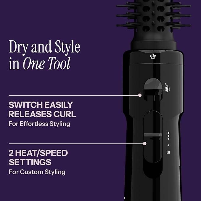 HOT TOOLS Pro Artist Hot Air Styling Brush | Style, Curl and Touch Ups (1-1/2”)