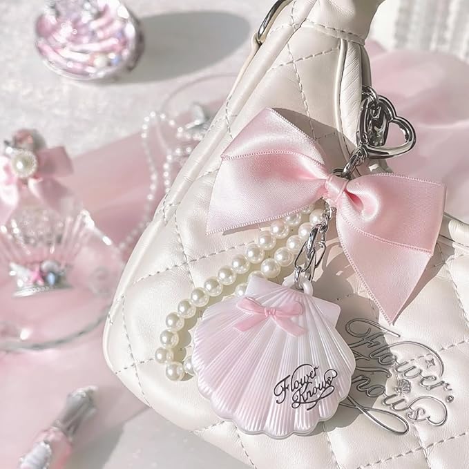 Flower Knows Shell’s Jewel 12-Piece Makeup Gift Box Set,Lip Gloss×2+Blush×1+ Eyeshadow Palette×1+Highlighter×3+Hair Clip×1+Mini Powder Puff×1+Blush Brush×1+Eyeshadow Brush×1+Gift Box×1