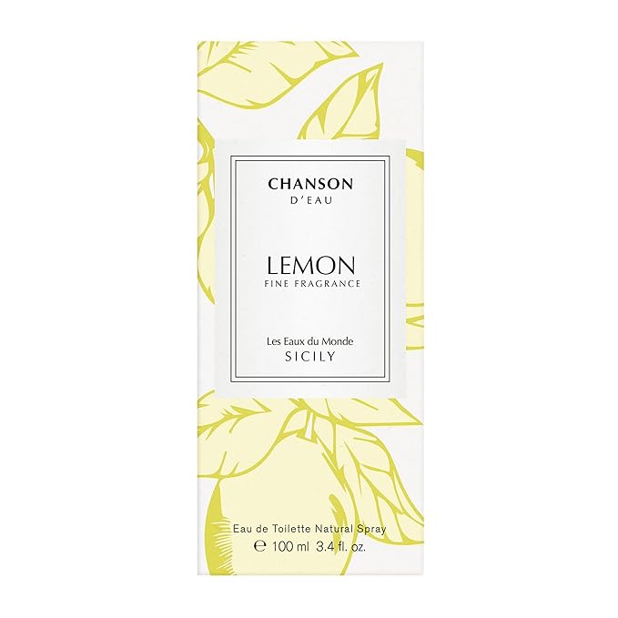 Chanson Lemon Eau de Toilette 3.4 fl oz (Pack of 1), Notes of Lemon, Orange Blossom, and Cedar, Women's Fragrance, Long Lasting, Everyday Fragrance, Travel Size