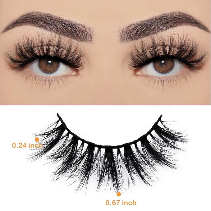 APCYUST Lashes Mink Bulk Wholesale Lashes 5D Fluffy Eyelashes (Doll Eye 30 Pairs)