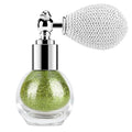 KYDA Glitter Powder Spray, Loose Shimmer Powder, Highlighter Spray Makeup for Face Body Hair, Lasting Glitter Hairspray, Cosmetic Sparkling Body Makeup, Apple Green
