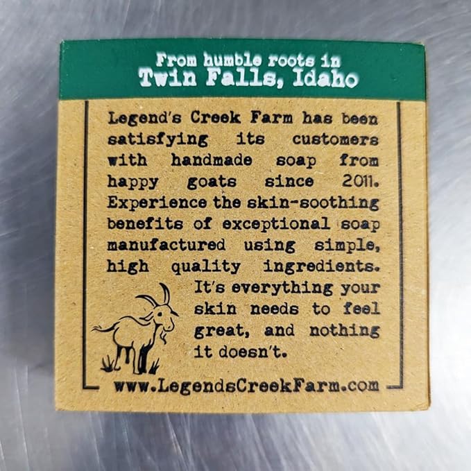 Legend's Creek Farm Goat Milk Soap - Cleansing Moisturizing Bar for Hands and Body - 5 Oz Creamy Lather, Nourishing, Gentle Natural Soap for Sensitive Skin (Eucalyptus, Pack of 3)