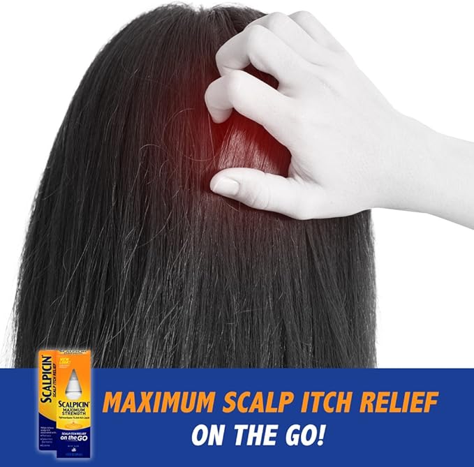 Scalpicin Max Strength Scalp Itch Treatment | 1.5 oz | Pack of 2