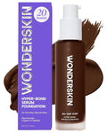 Wonderskin Hyper Bond All-Day Stay Serum Foundation – Waterproof, Transfer-Proof, 24HR Longwear Face Makeup with Niacinamide & Hyaluronic Acid – Lightweight, Natural Finish (Aura)