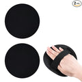 AUOCATTAIL 2 Pcs Black Round Exfoliating Washcloth Body Scrubber Back Exfoliating Wash Cloths Dead Skin Remover Cleaning Pores Reusable Exfoliating Mud Rubbing Artifact for Women Men