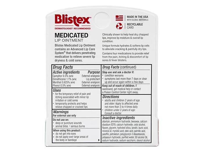 Blistex Medicated Lip Ointment, 0.21 oz (6 g)