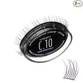 Lashify Curl 10mm Gossamer Eyelash Extensions Refill in Ombre Purple, Easy DIY False Lashes for a Natural Look