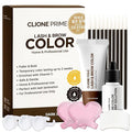 Korean Lash & Brow Color Kit – Temporary Eyelash & Eyebrow Color, Dark Brown, Naturally Fades Within 1-2 Weeks, Gentle Vitamin C Formula