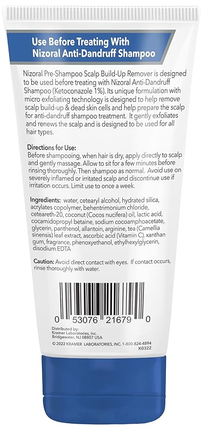 Nizoral Pre-Shampoo Scalp Build-Up Remover - Exfoliates and Renews Helps Prepare for Anti-Dandruff Shampoo Treatment,5 oz,(Pack of 2)