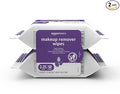 Amazon Basics Makeup Remover Wipes, Gentle Cleansing, Dermatologist Tested, Night Calming, Plant Based, Alcohol-Free, Removes Waterproof Mascara, 25 Count Per Pack, Pack of 2