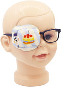 Astropic 3D Cotton & Silk Eye Patch for Kids | Boys Girls Eye Patch for Glasses | Medical Eyepatch for Children with Lazy Eye (Birthday Cake, Right Eye)