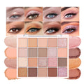 CAKAILA 20 Colors Nude Pink Gold Brown Basics Eyeshadow Palette,Matte Nude Neutral Naked Eye Shadow Makeup,Long Lasting Waterproof,Great for Travel Gift Kit